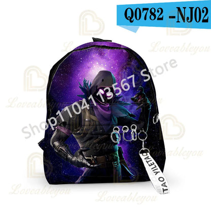 Fortnite Kids 3pcs Backpack Set Women Backpacks Office Stationary for Teenage Girls Boys Laptop Backpack Casual Travel Rucksack