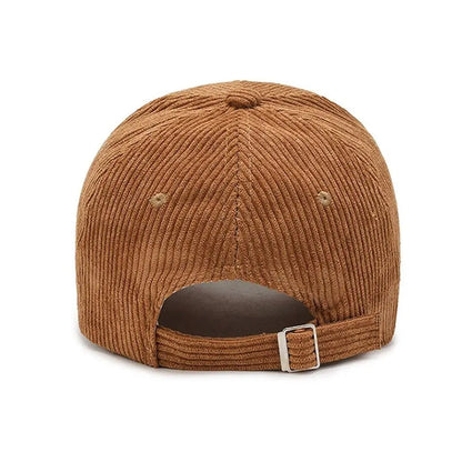 Unisex-baseballkeps i corduroy, justerbar solhatt, hiphop-keps för män
