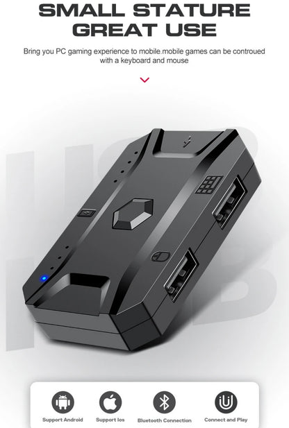Gamer Kit Mobile Gaming Keyboard Mouse Mobile Games Converter 3 In 1 Combo One Hand Keyboard for PUBG Mobile Games TF900