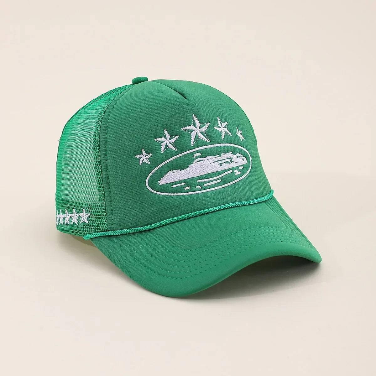 Unisex Men Women Cap Pentagram Embroidery Baseball Net Caps Spring Summer Outdoor Adjustable Casual Hats Sunscreen Hat