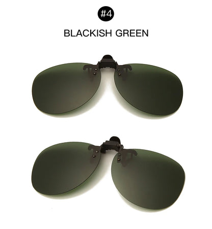 Pilot Polarized Sunglasses Clips Glasses Clip Driving Night Vision Eyeglasses UV400 Outdoor Shades Definition Sun Glasses Clips