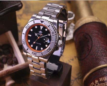 ADDIESDIVE Luxury Men's Diver Steel Watch 200m Waterproof Ceramic Bezel Analog Watch BGW9 Luminous Business Quartz Watch AD2040