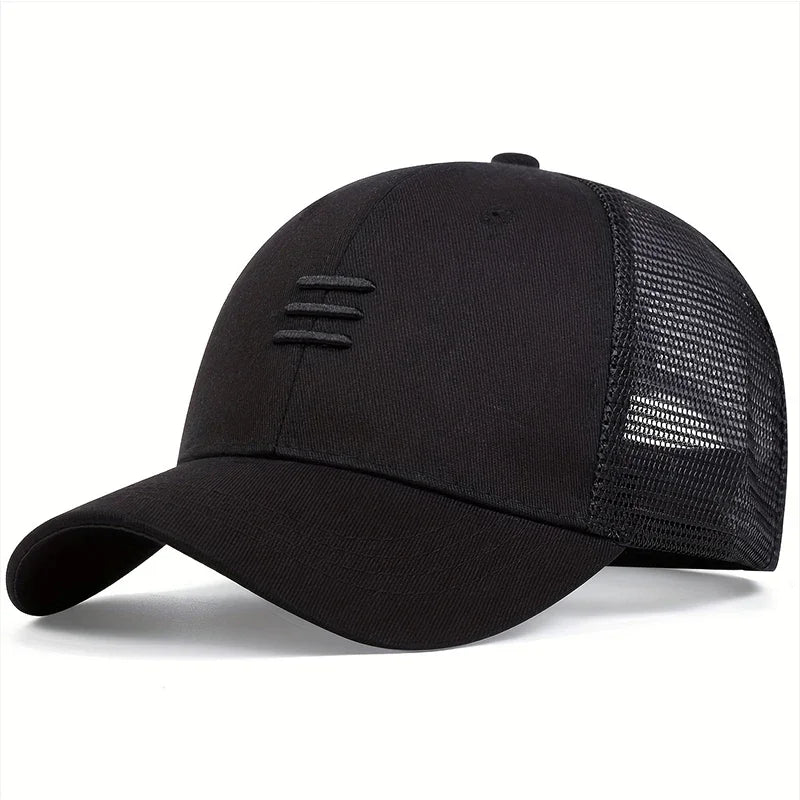 Men summer quick-drying Hat outdoor Leisure Baseball Cap Three Embroidery breathable Mesh Caps adjustable Hip Hop Hats gorras