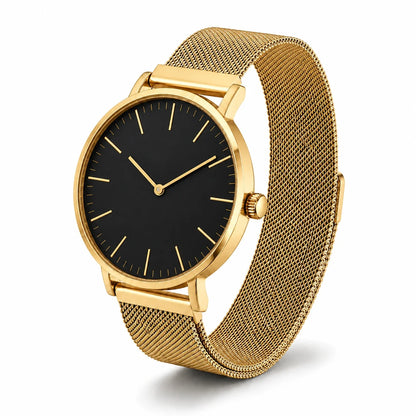 Ultra-thin Fashion Women's Watches Luxury Leopard Pattern Mesh Band Ladies Quartz Wristwatches Minimalist Female Clock Reloj