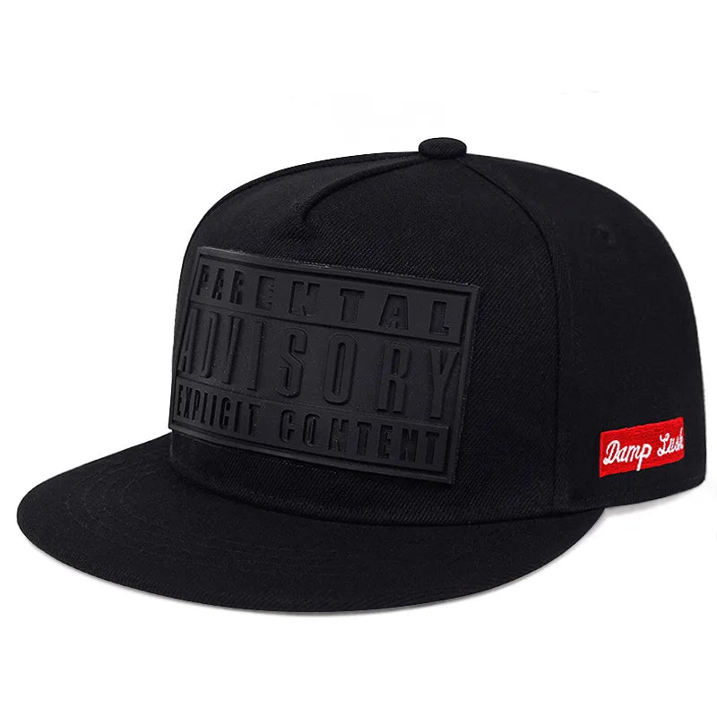 Cappellino da baseball a tesa piatta del marchio Tide per coppia, versione coreana, cappellino di tendenza con stampa offset, cappellino da strada, cappellino con lettere per protezione solare