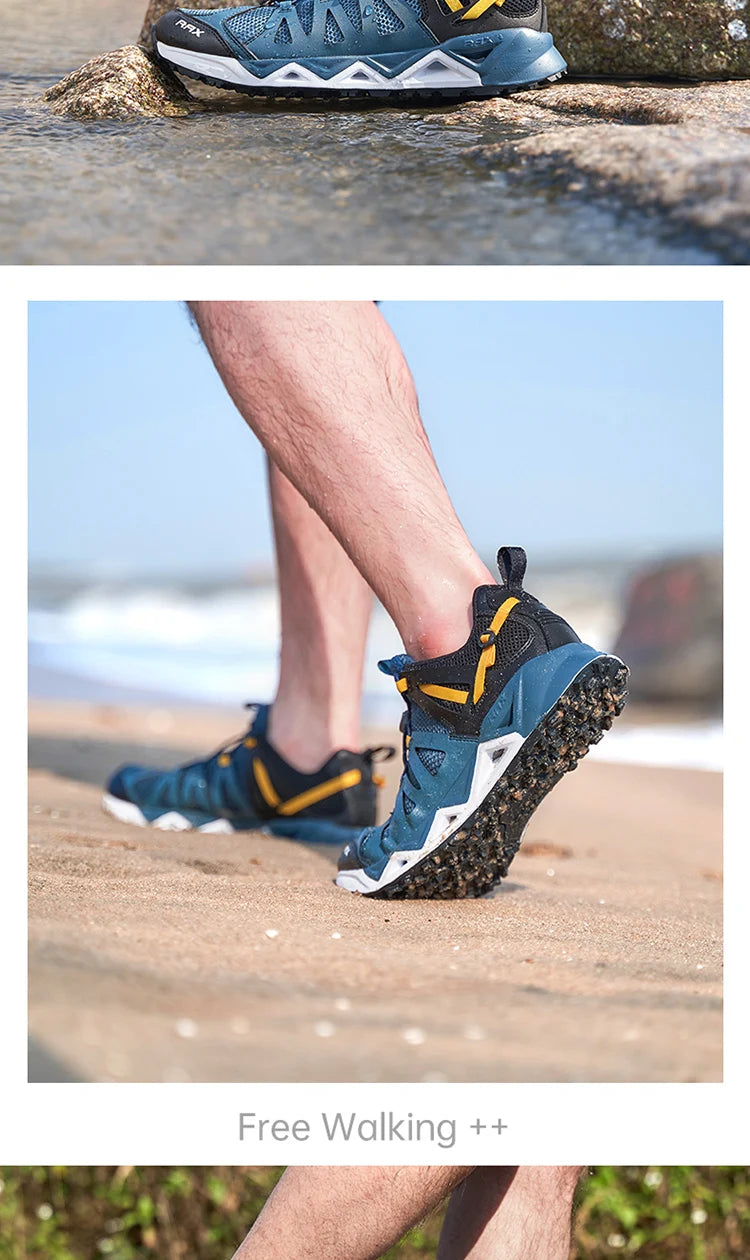 RAX Upstreams Aqua-schoenen voor heren, outdoorsport-sneakers voor mannen, outdoor-zomersandalen voor op het strand, visschoenen, zwemschoenen