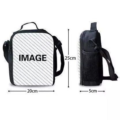 Klassisches FortniteS-Schulrucksack-Set für Kinder mit Lunchtasche und Federmäppchen, große Kapazität, für Jungen und Mädchen, ideales Geschenk
