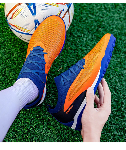 New Men Football Boots Non Slip Soccer Shoes Sport Outdoor Cleats Breathable Adult Long Spikes Training Boys Match Comfortable