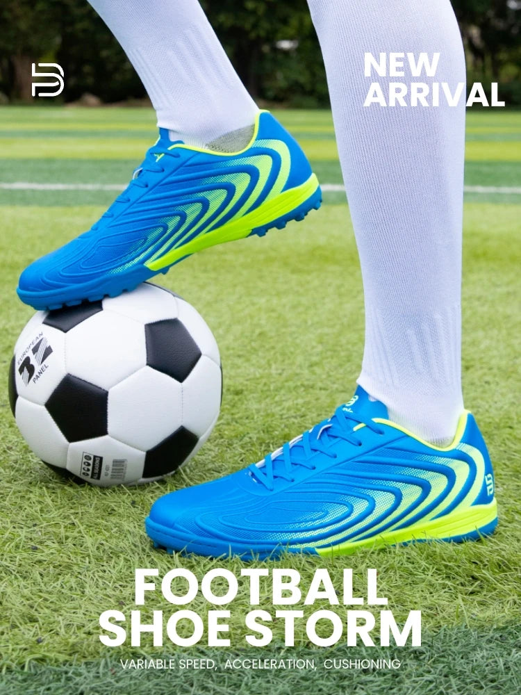 Chuteiras de futebol profissional para homem Baasploa, em pele leve, antiderrapantes para exterior e treino desportivo em campo