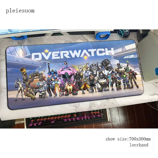 Herní podložka pod myš Overwatch s HD potiskem, 900x400x3mm, podložka na počítačový stůl pro hráče, cenově dostupná PC podložka pod myš pro notebook