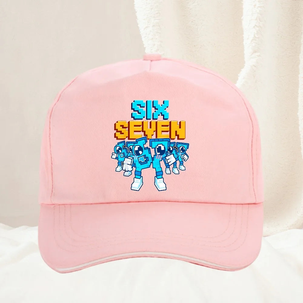 Meme 67 Six Seven 6 7 Italian Brainrot Baseballkappe Herren Trucker-Cap Frühjahr Freizeit Outdoor Fitness Sonnenvisier Snapback-Kappe