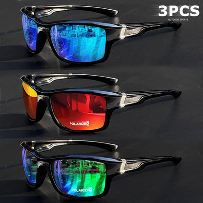 1pcs/3pcs Polarized Driving Sunglasses for Men Women, Sports Anti-Glare Cycling Goggles Running Fishing Sun Glasses UV400