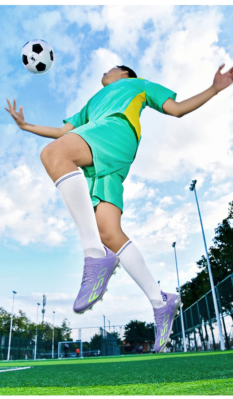 Heren sneakers met grasnoppen Hoogwaardige voetbalschoenen Futsal-voetbalschoenen Antislip voor binnen Populair model met hoge schacht voor buiten
