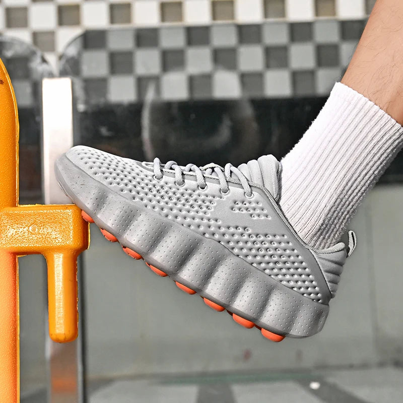 Brand Men Casual Shoes Thick Sole Soft Fashion Sneakers Summer Breathable Male Walking Shoes Zapatillas Hombre 88217 Mens Shoes