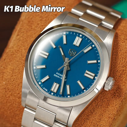 Watchdives WD1016 V3 36Mm Vintage Watch VH31 Sweep Quartz Watches Man Enamel Blue K1 Bubble Mirror Sapphire Lumes 10Atm Relojes