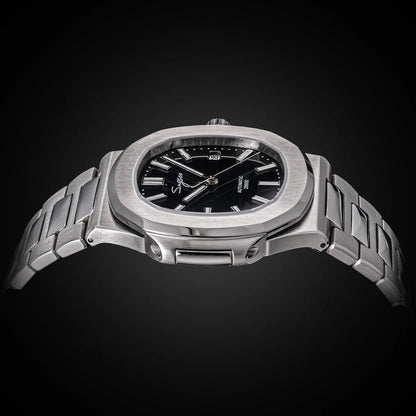 Reloj de hombre Sugess automático mecánico, movimiento Miyota 9015, esfera MOP, luminoso, resistente al agua 5bar, brazalete de lujo S466