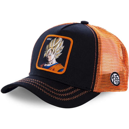High Quality Dragon Ball Z Styles Anime Son Goku Cotton New Baseball Cap Men Women Hip Hop Dad Adjustable Mesh Hat Trucker Hat