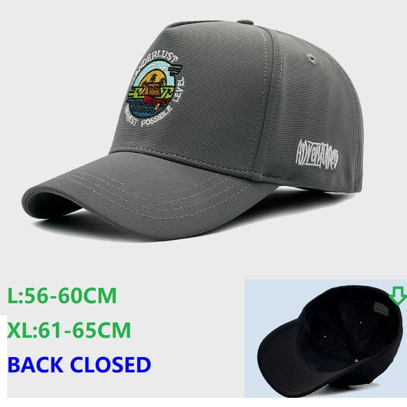 Didelio dydžio uždaros nugaros beisbolo kepurės, tinklinės, kvėpuojančios „trucker“ kepurės didelės galvos vyrams, itin didelės galvos, aukštos sportinės kepurės, 60 cm, 65 cm
