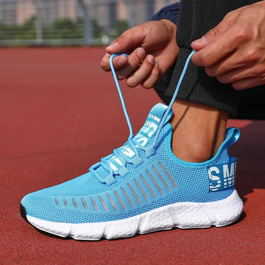 Summer Men Sneakers Lightweight Breathable Mesh Outdoor Casual Shoes Fashionable Tennis Training Shoes Men's Shoes Free Shipping