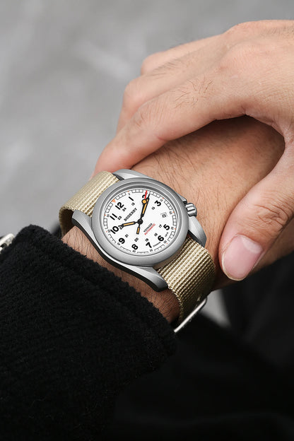 Boderry Field Watches Bronze Case Automatic Mechanical VOYAGER Watch Men's 100M Waterproof Clock Military Top Brand Wristwatch