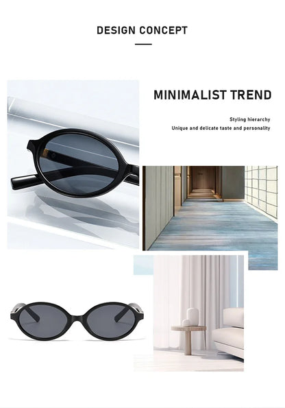 Small Fashion Oval Leopard Sunglasses Women Lovely Ins No Makeup Anti Blue Light Glasses Cute Decorative Computer Glasses 선글라