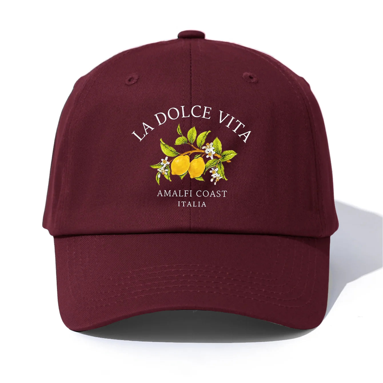 1pc LA DOLCE VITA Print  Baseball Cap for Adults,  Minimalist Retro Style Casual Soft Adjustable Dad Hat, Perfect As Gift