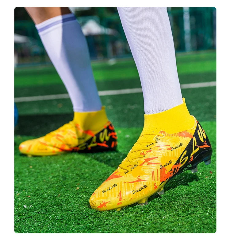 Chaussures de football professionnelles pour hommes, crampons de football FG ultralégers, baskets d'entraînement de football, chaussures de sport d'extérieur