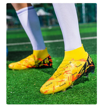 Chaussures de football professionnelles pour hommes, crampons de football FG ultralégers, baskets d'entraînement de football, chaussures de sport d'extérieur