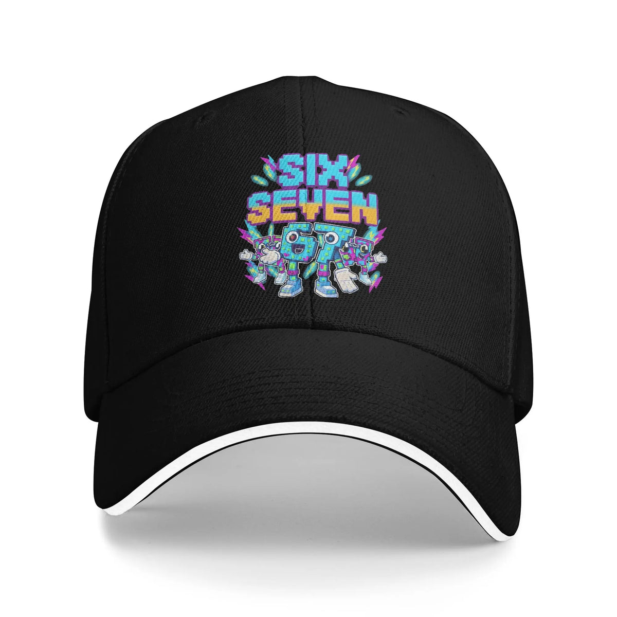67 Six Seven 6-7 Baseballkeps Populär Steal Brainrot Gaming Meme Sandwich Caps Män Kvinnor Andningsbar Dad Hat Utomhus