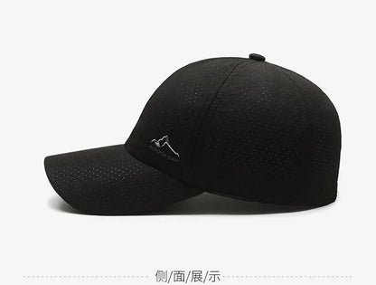 Summer Breathable Mesh Quick Drying Men Women's Baseball Cap Outdoor Sports Travel Fishing Climbing Cycling Runnning Hat
