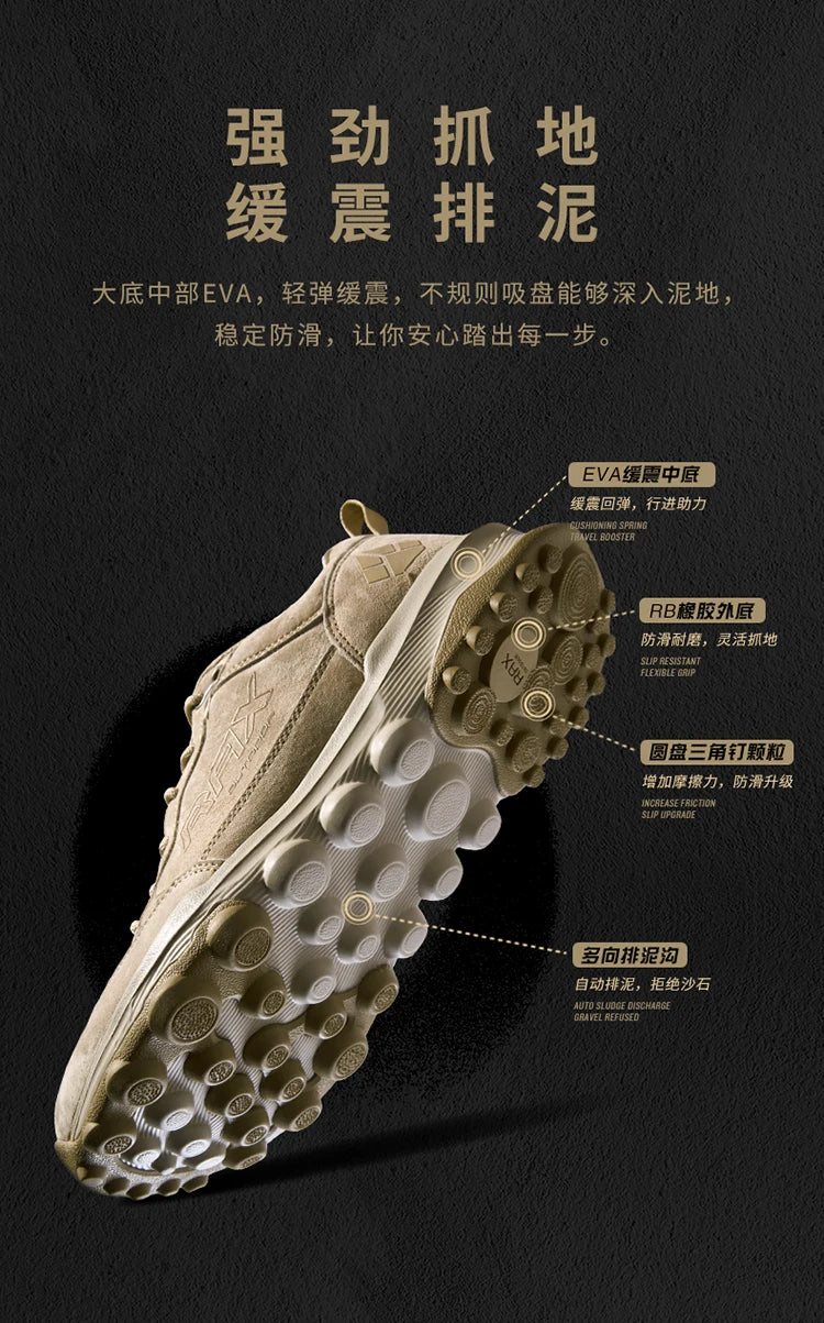 RAX hardloopschoenen voor mannen en vrouwen, outdoorsportschoenen, ademende, lichtgewicht sneakers, bovenwerk van Air Mesh, antislip buitenzool van natuurlijk rubber