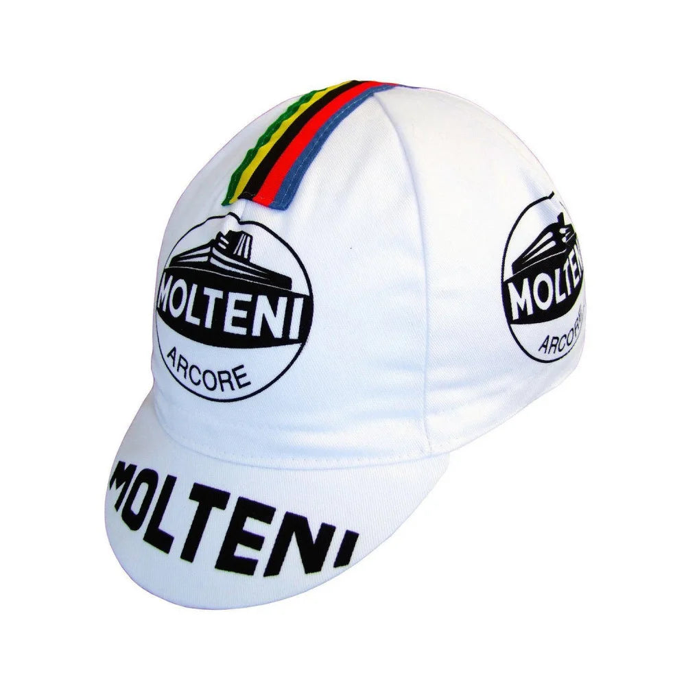 Retro cyklistická čepice Team Molteni – prodyšná ochrana před sluncem, outdoorová sportovní čepice, unisex