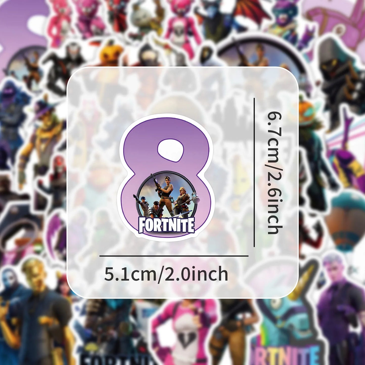 Fortnite Creative Personality Graffiti Sticker Animation Cartoon Goo Card Mobile Phone Case Scooter Water Cup Sticker Decoration