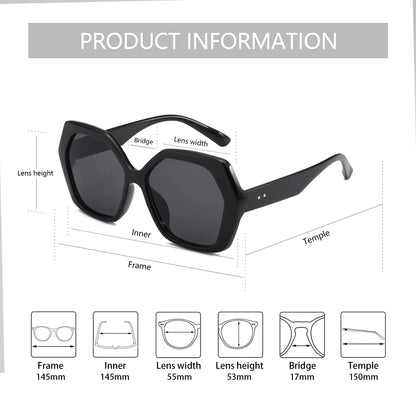 ZENOTTIC Butterfly Sunglasses Women Fashion Design Big Eyewear Shades for Ladies Uv400 Travel Oversize Sun Glasses