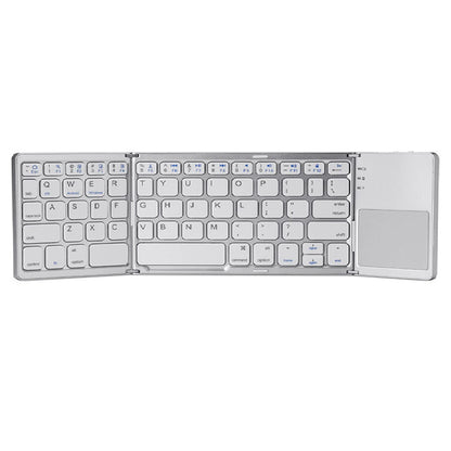 BOW Foldable Bluetooth Keyboard with Touchpad/Numberic Pad Portable Rechargeable Folding Wireless Keyboard for Tablet ipad
