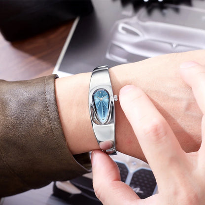 y2k watch shaped teardrop bracelet watch female couple light luxury senior sense of antique wind Gift Ladies' Quartz Wristwatch