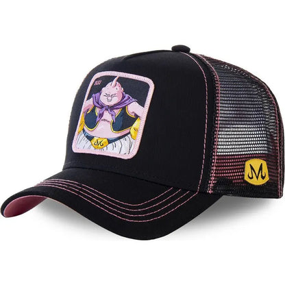 Dragon Ball Son Goku Cap Summer Travel Peaked Cap Men's Embroidery Hip-Hop Mesh Cap Style Sun Visor Baseball Cap Outdoor Sport