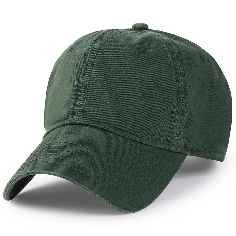 Herr och dam, oversize XXL 100% bomull, stor basebollkeps för stora huvuden 56-63cm(23.5"-25.5"), justerbar enfärgad dad cap