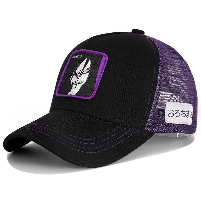 Șapcă de baseball Naruto Snapback Uchiha Itachi în stil anime pentru bărbați și femei, șapcă hip-hop, șapcă pentru tată, șapcă ajustabilă din plasă, șapcă de camionagiu