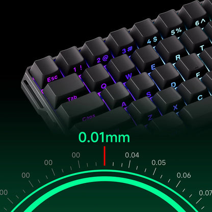 Teclado gaming mecánico Akko MonsGeek FUN60 Ultra con interruptores magnéticos 60%, Rapid Trigger, 8K HE/TMR, teclado gamer personalizado de aluminio