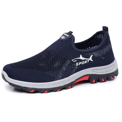 Męskie letnie trampki Sportowe męskie buty z siateczki Oddychające buty sportowe Płócienne lekkie trampki Tanie buty Wyprzedaż