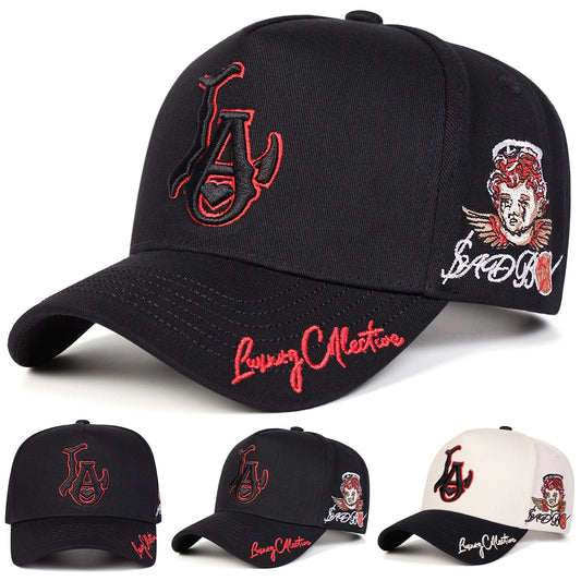 Unisex LA Love Embroidery Baseball Caps Spring Autumn Outdoor Adjustable Casual Hats Sunscreen Hat Sports Cap