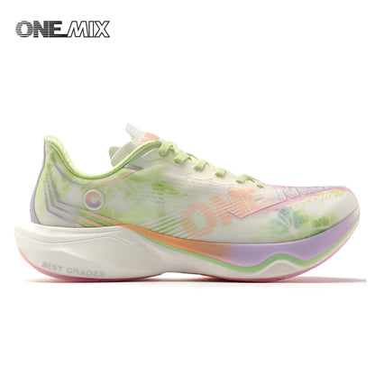 ONEMIX-Nylon Carbon Board Marathon Running Racing Shoes, Professional Stable Support, Shock-relief, Ultra-light Rebound Sneaker