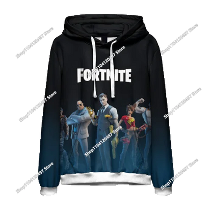 Fortnite Couple Wear Men's and Women's Sweater Children's Printed Casual Hoodie Student Outdoor Sports Simple Long-sleeved