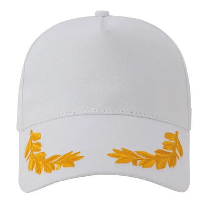 Czapka baseballowa „Wheat Stitch” – -6-Panel bawełniana czapka przeciwsłoneczna z mosiężną klamrą, regulowana, modna czapka typu snapback na świeżym powietrzu, unisexowa czapka z daszkiem