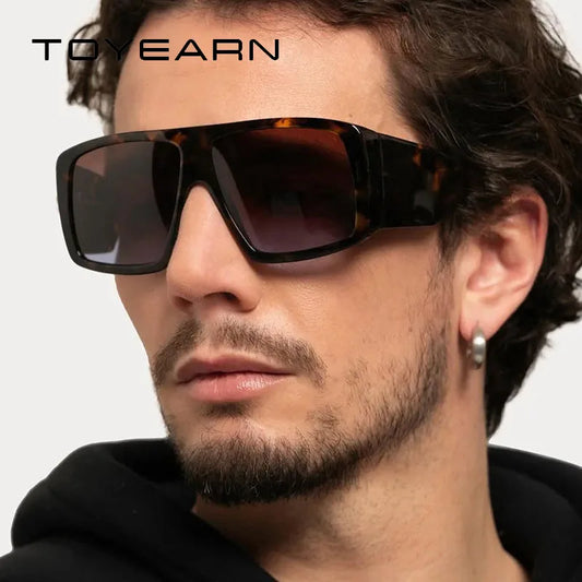 Oversized Big Frame Square Sunglasses Women For Men Vintage Sun Glasses Punk Popular Outdoor Travel Luxury Brand Design Eyewear