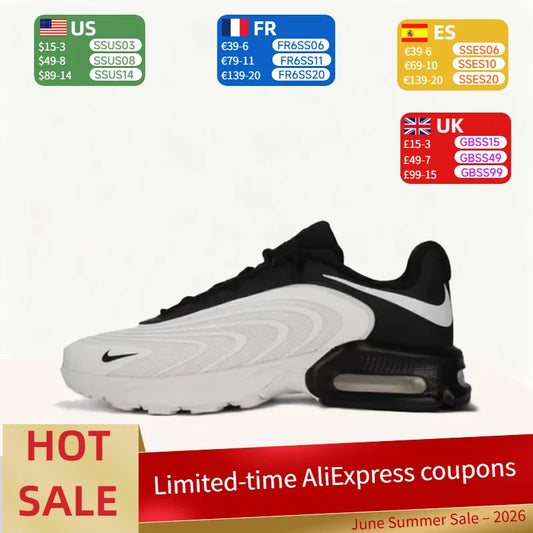 Nike Air Max Fire udobne i otporne na habanje, amortizirajuće, omotavajuće tenisice za trčanje za muškarce, svijetlosiva i crna IR0819-101
