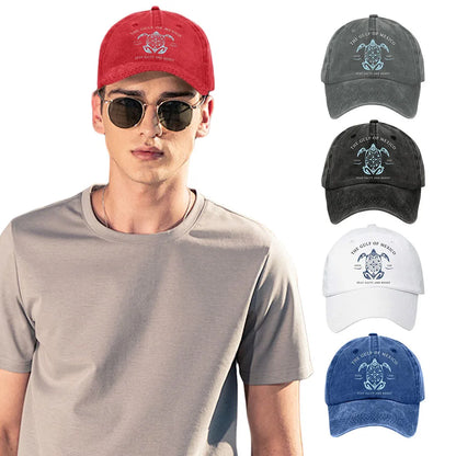 Washed Cotton Baseball Cap Retro Golf Dad Hat Adjustable Cotton Hat Trucker Cap Outdoor Sports Sun Hat for Men Women Unisex
