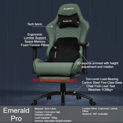 Office Ergonomic Gaming Chair Computer Desk Chair with Armrests, Comfortable Ergonomic Gaming Chair for Home Office, Bedroom & Gaming Room, Technology Fabric Executive Chair
