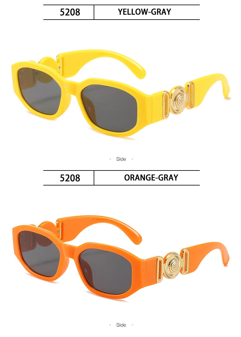 Vintage Square Luxury Small Frame Sunglasses Men Women Rectangle Brand Design Fashion Square Sun Glasses Shades Vintage Glasses